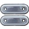 Generico 2 Luci di Ingombro LED 12V 24V Bianco Effetto Neon Fanali Posizione Anteriore per Camion Carro Rimorchio Furgone Camper Trattore