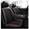 ZHISHIGUO Coprisedili Auto per SKoda Yeti(5L) 5-Door SUV SWB/2014-2019, 5 Posti Pelle Traspirante Impermeabile Coprisedile, Resistenti Facili Installare Pulire Sedili Accessori(Black+red)