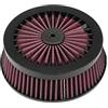 TEAUSA Filtri aria adatti for Harley Dyna Touring Road King Street Road Glide Softail FXST Twin Cam Filtro aria Filtro aspirazione Turbina Spike (Size : Red replacement)