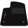 Somer Car Tappetino Auto SOLO LATO GUIDA 1pz compatibile con Fiat 500 Elettrico 2020-2024 | 1 tappeto su misura in moquette, bandiera francia