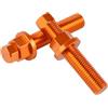LOTFI Moto Assale Posteriore Blocchi Catena di Regolazione Bullone Misura for KTM 125 250 300 350 400 450 500 XC XCF XCW SX SXF EXC EXCF TPi 6D 2007-2023 (Size : Orange)