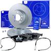 ATE Set freni asse anteriore + dischi freno anteriori ¯ 312 mm ventilati e pastiglie freno anteriori + contatto di usura Compatibile con BMW Serie 3 (E90) (E93) (E92)(E91)