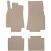 edecor Set di tappetini in velluto premium per Mercedes Classe B W245, anno di costruzione 2005-2011, fissaggio rotondo PREM BEIGE