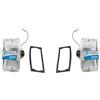 PIAGGIO KIT 2 FANALINO FANALINI FRECCIA FRECCE INDICATORE DI DIREZIONE SGNALATORI ANTERIORI LATO DESTRO E SINISTRO VESPA PX 125 150 200 - VESPA ARCOBALENO - VESPA LML STAR ORIGINALE.