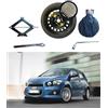 D'ANGELO 1988 Kit Ruotino di Scorta 16 compatibile con Chevrolet Aveo con Cric, Chiave e Sacca (06/2011>)