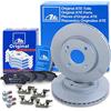 ATE Set di freni asse anteriore incl. dischi freno anteriori ¯ 258 mm ventilati e pastiglie freno anteriori Compatibile con FORD FIESTA Mk6 (CB1, CCN), FIESTA Mk6 Van