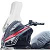 Chwqfuhf Parabrezza Moto Per SYM Per ADX 300 300ADX ADX300 ADX 300 Modifica Parabrezza Anteriore Parabrezza Rialzato E Ispessito Parabrezza Moto Deflettore(57cmTransparent)