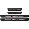 LNHJZ 4 Pezzi Fibra di Carbonio Battitacco per Auto Sticker, per Fi-at 500 500X 500L Tipo Punto Bravo, Esterno Battitacco Protezione Plates Anti-Graffio Scuff Adesivi Decorativi Accessori, Bravo
