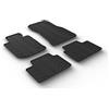 AROBA GL0536 Tappetini in gomma di design compatibili con BMW serie 3 berlina e station wagon M3 G20 G21 G80 a partire dall'anno di costruzione 03.2019 > bordo rialzato 4 TLG nero tappetini in gomma
