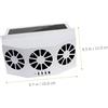 Sosoport Ventilatore da Finestrino per Auto Solare 3 Uscite, Ventola di Raffreddamento e Ventilazione Aria, Refrigeratore Automatico Energia Solare per Eliminare Odori e Ridurre Calore