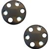 Generico Coprimozzo Copricerchi Coppia Coppia Ruota Copri Mozzo Cerchio Ruota Nero Plastica Compatibile con Iveco Daily 1989-2013 2PZ 93824452