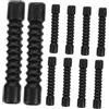 Hemobllo Coperture Antipolvere per Cavi Moto Offroad in Gomma Nera 45x6mm Protezione Cavi Freno e Acceleratore 20 Pezzi Resistente allo Sporco