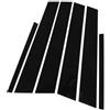 JOVERI 6 pezzi Copri montante finestrino portiera auto, for Mercedes, for Benz, Classe C Wagon 2015-2023 Pannello di rivestimento per finestrini auto(BLACK A-black)