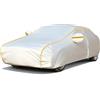 GyfZanthine Telo copriauto per Citroen C1 2005-2021,Protezione Tutte Stagioni, Impermeabile, Antivento, Regolazione Termica, Scudo Esterno, Bordo Elasticizzato Integrato