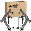 kW&HP KIT 6PZ BRACCETTI SOSPENSIONE AVANTRENO COMPLETO DI BRACCI, BIELLETTE E TESTINE STERZO PER PANDA 2° SERIE (169)