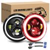 RIGIDON 2Pcs 7 Pollici Fari a LED, 50W 5000LM Faro Led Bianco Rosso Rotonde Off Road luci Fuoristrada Hi/Lo Fascio DRL Anteriore Faro Lampada per Wrangler JK TJ LJ CJ Hummer