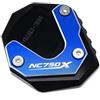 BBIGTIFWX Piastra di Estensione Cavalletto Laterale Per Honda NC750X NC 750X NC750 X 2014-2024 2025 per Moto(2014-2020 Blue)
