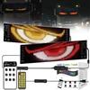 Kosinso Occhi LED per camion e auto, Devil Eyes, grande display flessibile programmabile, per auto, fai da te, LED dinamici, luce per occhi colorata (2pcs 102 x 348mm)