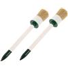 JOINPAYA Spazzola Pezzi con per Setole Resistenti e Lubrificante Pneumatici Manico in Legno, 2 Applicatore Strumento per Cura Manutenzione Auto e Bici Dettagli Veicoli