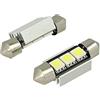 CARALL 24V Lampada Led Siluro Canbus T11 C5W 36mm 3 SMD 5050 Colore Rosso Per Camion Bus Barca Con Dissipatore Alluminio
