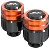 WUYUEY Tappi Specchietti Retrovisore per HON&da SH125i Sh 125i 2003-2023 Moto Viti Bulloni Tappi Foro Specchietto(Arancia,M10)