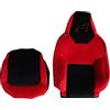 KRAM-TRUCK - Compatibile con coprisedili MAN TGX, modello 2021, macchina, coperture per camion, cintura di sicurezza singola, materiale resistente, lavorazione solida, rosso e nero