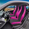 Rebeca Shop® Coprisedili Auto Compatibili per Smart seconda serie W451 Made in Italy Set Copri-sedile Anteriori Coppia (Coprisedili Smart 2serie W451, Nero/Fucsia)