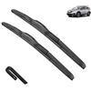 Autopixl Tergicristalli compatibili con Honda CR-V CR V CRV 4a generazione RM Silicone 2012-2016 Parabrezza anteriore posteriore Parabrezza Accessori for finestrini Ricarica (Color : Front, Size : LHD)