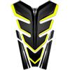 AZgraphishop PARASERBATOIO RESINA 3D COMPATIBILE PER MOTO BMW HONDA DUCATI YAMAHA KAWASAKI TRIUMPH BENELLI KTM APRILIA CAGIVA Fluo-Style FM-H002 (Giallo Fluo)
