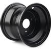 Three T FSFY 18x9,50-8 pollici ATV UTV Mozzo per cerchione posteriore in alluminio 3 fori di ricambio adatto per ATV Go Kart fuoristrada Dirt Pit Bike Quad Dirt Bikes Bici da strada, Nero
