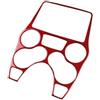 Ggwqfuh Car Interno Per Fiat Per Panda 169 2003-2011 Adesivo Pannello Comandi Centrale LHD RHD Vera Fibra Di Carbonio Morbida(Type 2 Red Carbon)