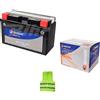 CLICK & GO COMPATIBILE CON MBK Skyliner 250 per anno 2000 al 2003 BATTERIA YT7B-BS TECNIUM (BT7B-BS) BATTERIE 6,5 AMPERE 12 VOLT PRONTA PER L'UTILIZZO GIÀ CARICA MOTO SCOOTER 150X65X93MM