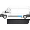 Generico MODANATURA LATERALE SINISTRA FIAT PASSO LUNGO LUNGHEZZA 80 CM LATO SINISTRO SX, NERO, PLASTICA, FIANCO
