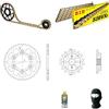 farbrothersonline COMPATIBILE CON DUCATI Monster (M300AA) 600 1999 AL 2001 KIT TRASMISSIONE CATENA CORONA PIGNONE PER MOTO DID 520VX3 LUN 102 MAGLIE,CORONA ACCIAIO P520-Z46,PIGNONE P520-Z15 SPECIFICO