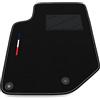 Somer Car Tappetino Auto SOLO LATO GUIDA 1pz compatibile con DS3 Crossback 2019-2024 | 1 tappeto su misura in moquette, bandiera francia