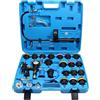 CCLIFE 28 Pezzi Universale Radiatore Pressione Tester Kit, Set di Tester per Sistema di Raffreddamento, Strumento ad Aria compressa per Auto - Blu