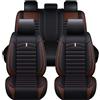 LIULAOGEN Coprisedile Auto per 5 Sedili Copri per Toyota RAV4 2020-2023, Coprisedili Anteriori Auto Eco-Pelle Impermeabili Set Completo di Coprisedili Accessori Auto Interno,Coffee-Line
