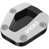 VENHIRL Supporto Estensione Piede Moto Bike Cavalletto Extender Piede Laterale Estensione Del Rilievo Piastra Di Supporto Per V100 V 100 Ma&ndello 2023 2024