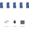 HOFFCAR Kit tagliando 3 FILTRI e 5L OLIO M compatibile con Smart ForFour (454) 1.3 70kw Dal 2004 al 2006