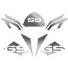 AZgraphishop Kit adesivi Compatibile Per BMW R 1200 GS 2008-2012 30th Anniversary Style AD-30THA-STD (Gray)
