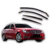 J&J AUTOMOTIVE Deflettori d'Aria per Mercedes C-Class S204 Wagon 2007-2014, Set da 4 Pezzi, Nero fumé Oscurato Heko