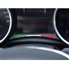 autoCOVR Copertura In Acciaio per Alfa_Romeo GIULIETTA - 1 Pezzo Emblema bandiera Italiana Targa Inox Metallo Spazzolato Interni Fatto Su Misura Decorazioni Tuning Accessori