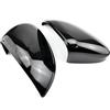 Generic Coppia Calotte Specchio Per VW Per Golf 8 VIII MK8 2021 Copri Specchietti Retrovisori Per Auto ABS Nero Lucido/Aspetto Carbonio,Copertura specchietto laterale, alloggiamento specchietto retrovisore