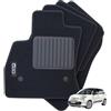 TSM Tappetini Per Fiat 500L (2012-2017), Con Logo, Alta Qualità, 2 Pin Di Sicurezza