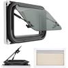 LKHDONG Finestra per camper 500 x 300 mm, finestra di esposizione a 85°, finestra laterale con schermo della finestra, finestra esterna per roulotte, camper, camper