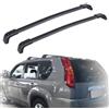 TXBZQKJ Barre Portatutto per Nissan X-Trail T31 T32 T33, Trasversali Tetto Alluminio Portapacchi, Coppia Barre dedicate antifurto nere,second generation model