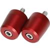 ECKBRJA Manubrio Moto Estremità Manopole Tappo Slider Cover Per Aprilia RS 660 RS660 Per Tuono 660 2020-2024 Tappi estremità manubrio(ROSSO)