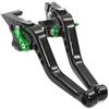DWTNMEX Leva Freno Moto Per Benelli Per Leoncino 800 Per Leoncino800 Per CNC Motorcycle CNC Leve Freno Frizione Regolabili Leva Frizione Moto(Black Green)