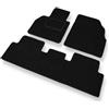 Mossa Tappetini auto in feltro compatibili con Renault Scenic II (2003-2009) - tappeti auto - nero 1