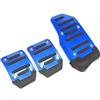Lisqbkbi Copripedale Frizione 1 Set Di 3* Pedale Acceleratore Per Auto In Lega Di Alluminio Antiscivolo Pedale Per Auto O Pedale Freno Pedale Acceleratore Manuale(Blue)